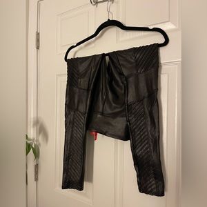 Spanx Faux Leather Motto Leggings